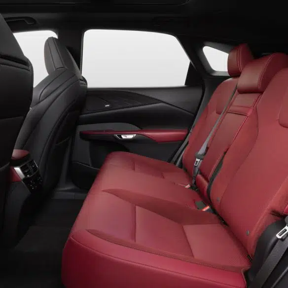 RX 500h groupe F SPORT  Performance en cuir rouge rioja