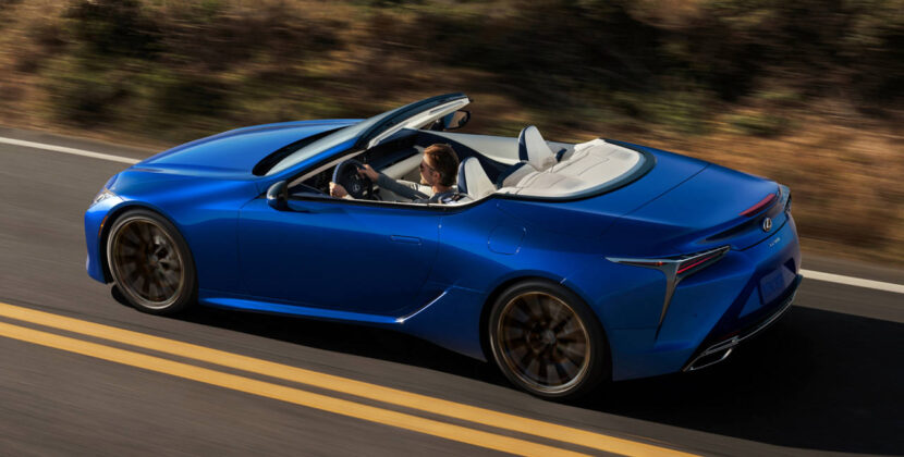 lexus-2026-lc-500-convertible-ultrasonic-blue-mica-aerial-rear