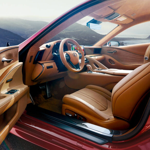 lexus-2026-lc-500-performance-package-toasted-caramel-interior-front