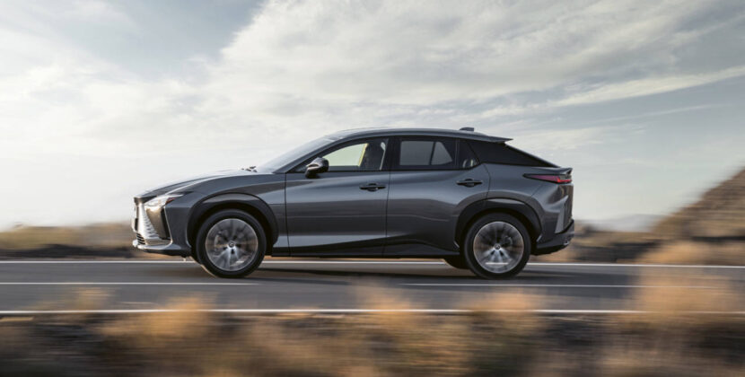 lexus-2026-rz-450e-luxury-cloudburst-grey-left-profile