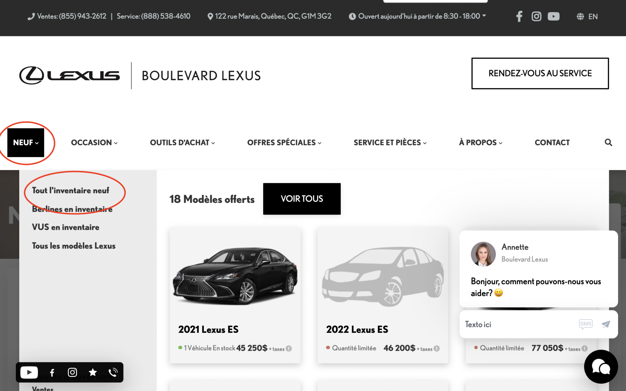 Comment utiliser le système d’achat en ligne Mon Espace Boulevard sur Boulevard Lexus
