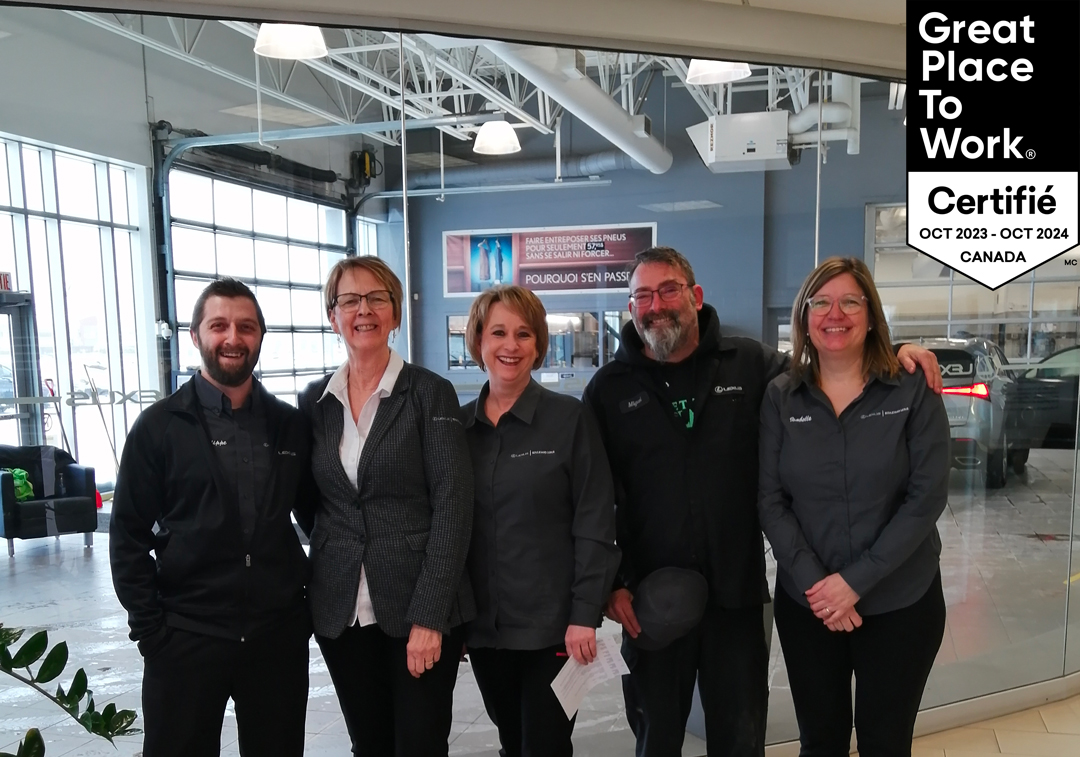 Boulevard Lexus : 10 ans de reconnaissance en tant que « Great Place to Work’’