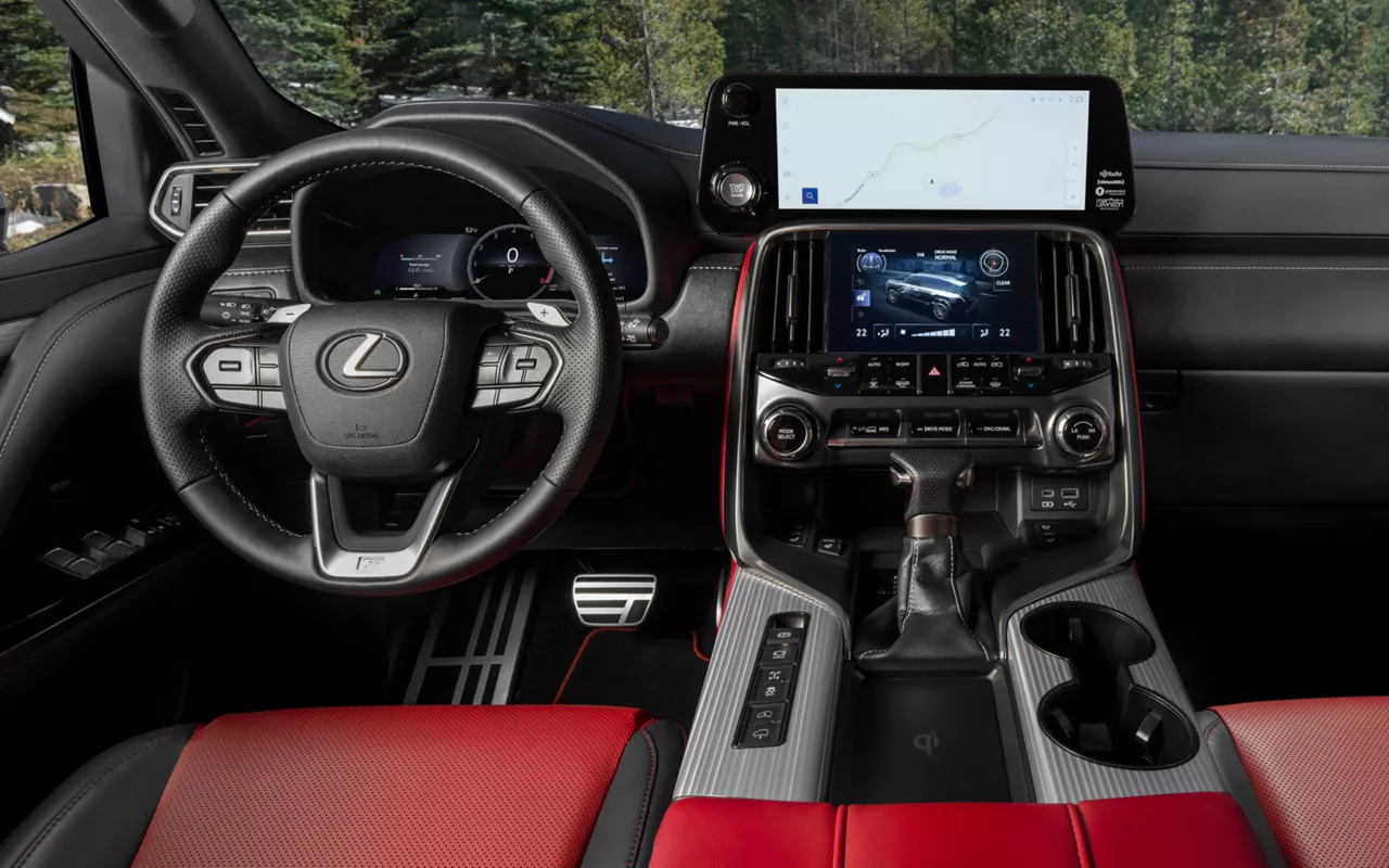 Lexus 2026 gallery lx 600 f sport 1 interior circuit red