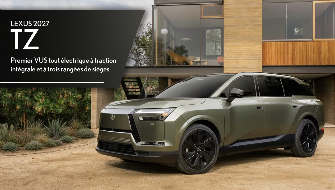 Lexus TZ 2027 à Québec : le luxe électrique à trois rangées