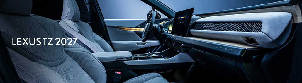 Habitacle avant et tableau de bord du Lexus TZ 2027