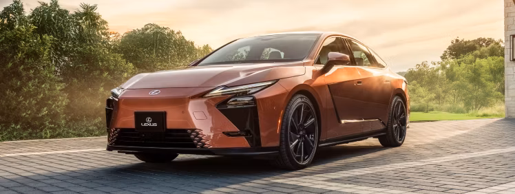 Lexus bev landing page build cta 2027 es 500e luxury copper crest